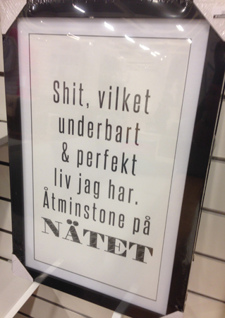 Vilket underbart liv på nätet