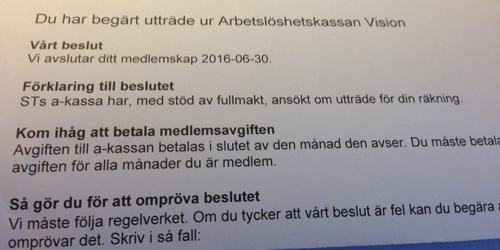  Utträde ur Akassan Vision