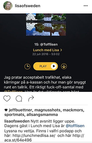 Lunch med Lisa Tofflisen