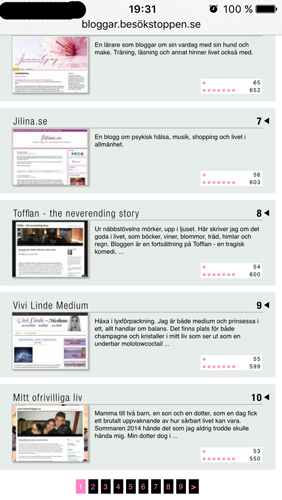 Besökstoppen Allmän kategori 26 juli 2016