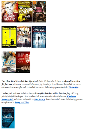 Juni månads böcker