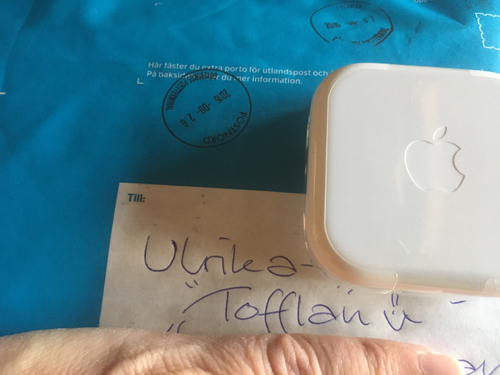 Blått paket till Tofflan