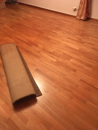 Tomt i vardagsrummet