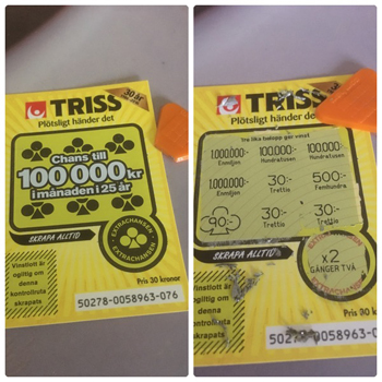 Trisslott med vinst Trisslott med vinst