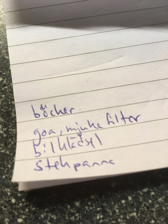 Önskelista 2016 Önskelista 2016