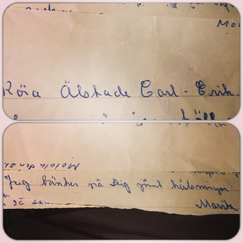 Inledning och avslutning av brev från mamma till pappa Inledning och avslutning av brev från mamma till pappa