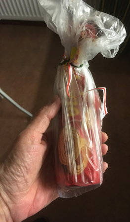 Ballerinakex i en plastpåse