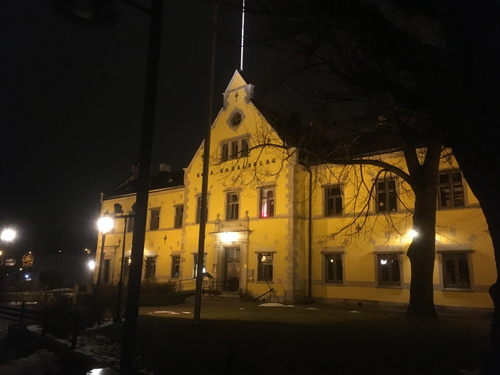 Göta kanalbolags hus nere i hamnen i Motala