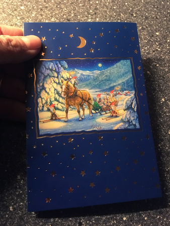 Julkkort från Åsa med familj