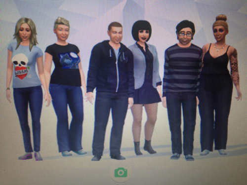 Delar av familjen som Simms