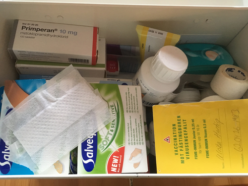 Medicinlåda städad