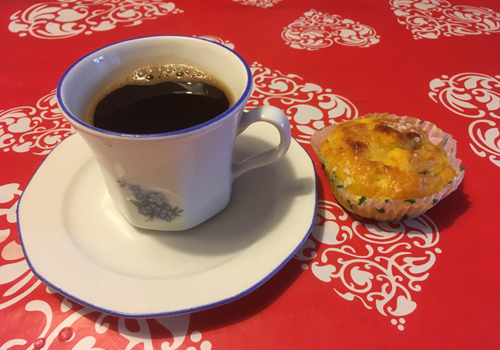 Kaffe och saffransbulle