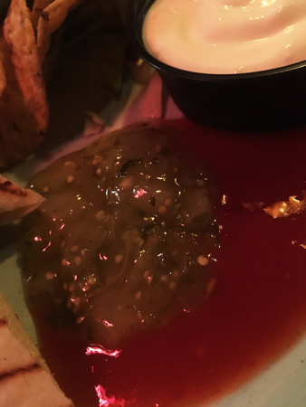 Såser på Taco bar.