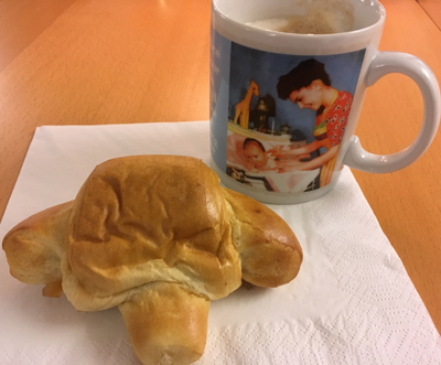 Giffel och cappuccino