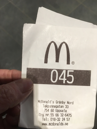 McDonald'skvitto