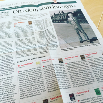 Artikel om PA Fogelström