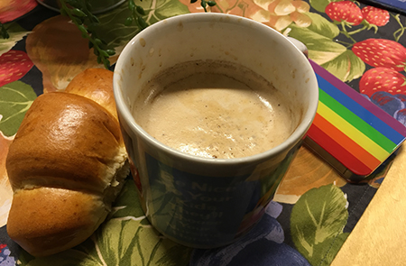 Giffel och cappuccino