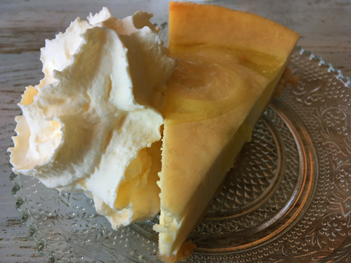  Citroncheescake och grädde