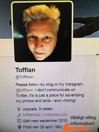 Min presentation på Twitter