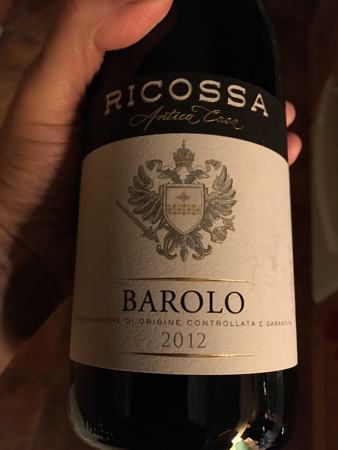 Ricossa Barolo 2012 Ricossa Barolo 2012