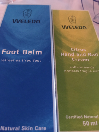 Weleda Foot Balm och Citrus Hand and Nail Cream