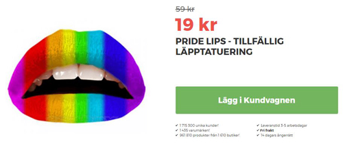 Pride lips från Fyndiq