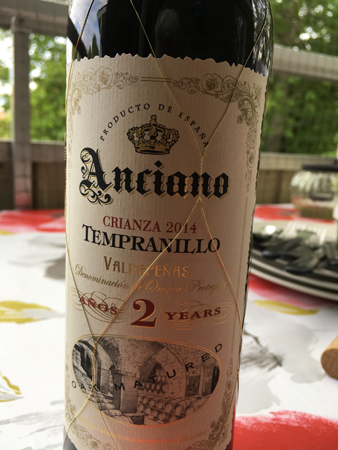 Anciano crianza tempranillo 2014