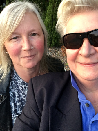 Anna och jag tio år på dagen efter vår första dejt