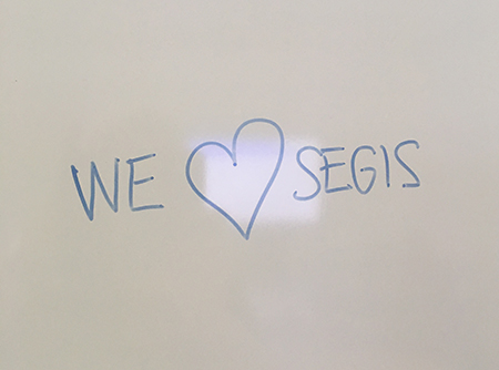 We hjärta Segis