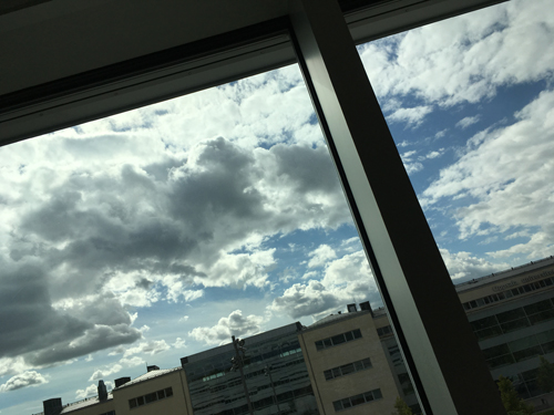 Utsikt från mitt kontor mot Blåsenhus