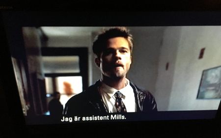 Brad Pitt som polisen Mills i Seven