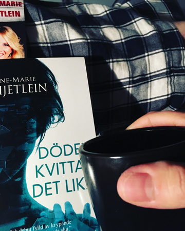 Boken Döden kvittar det lika och kaffe på sängen