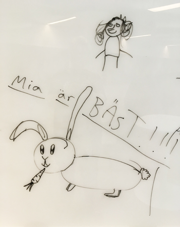 Teckning Mia är bäst