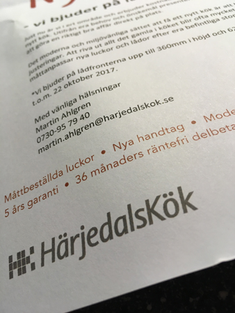 Reklam från HärjedalsKök