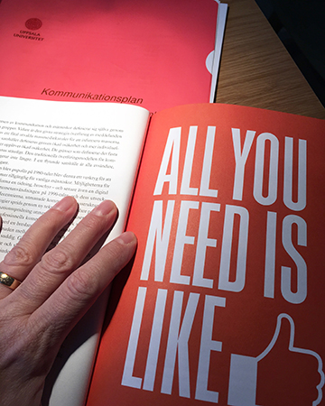Kommunikationsplan och All you need is like Kommunikationsplan och All you need is like