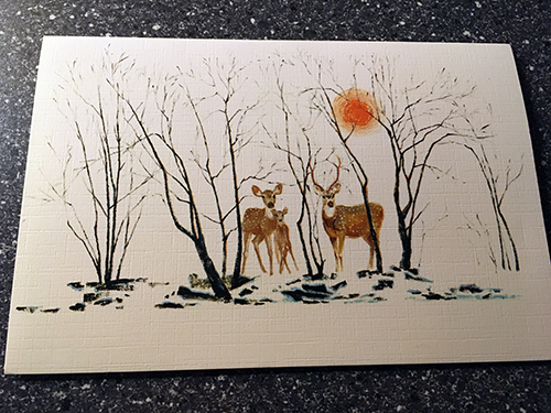 Julkort fr Annas snälla mamma och hennes L