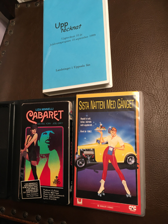 VHSfilmer Upptecknat Cabaret Sista natten med gänget