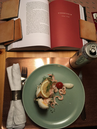 Räkstubbe öl och bok