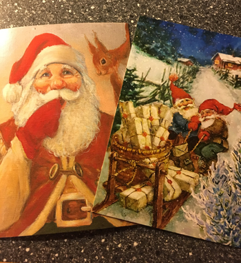Två julkort