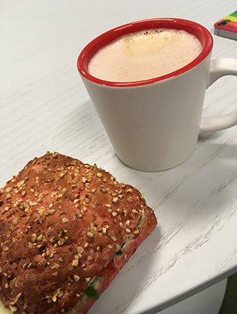 Espressochoklad och macka Espressochoklad och macka
