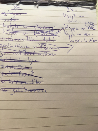 Attgöralista för söndag och måndag