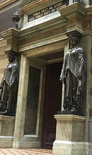 Tänka fritt är stort Universitetshuset interiör