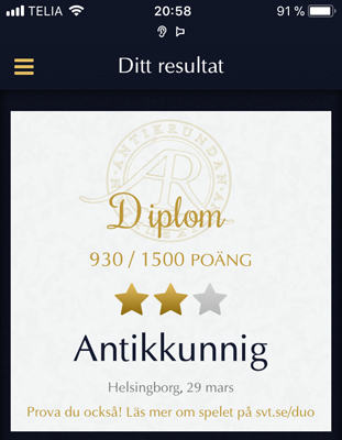 Antikkunnig i Helsingborg 29 mars 2018