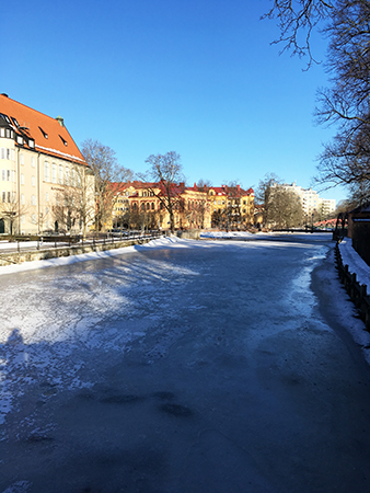 Fyrisån vid St Olofsgatan