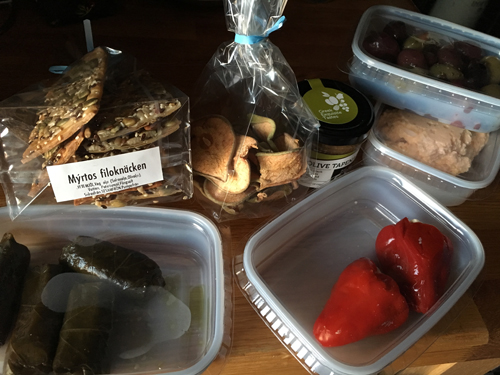 Plock i kassen från Myrtos