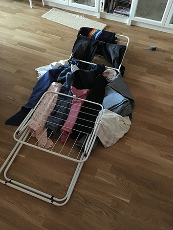 Tvättställningen har kollapsat