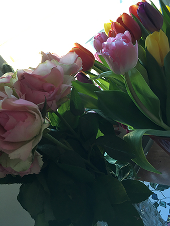 Rosor och tulpaner