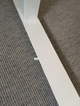 Tuggummi på kontorsmattan