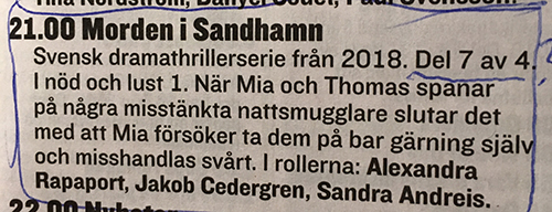 Morden i Sandhamn del 7 av 4