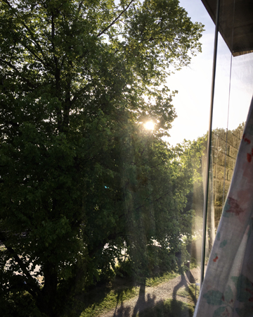 Kvällssol från balkongen sett